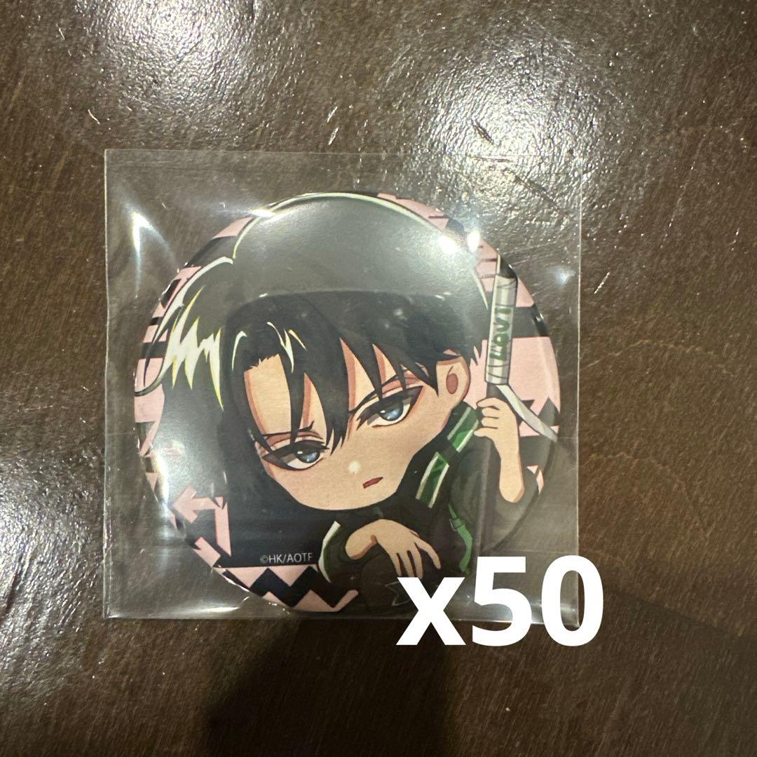 進撃の巨人　サイバーパンクシリーズ　缶バッジ　リヴァイ