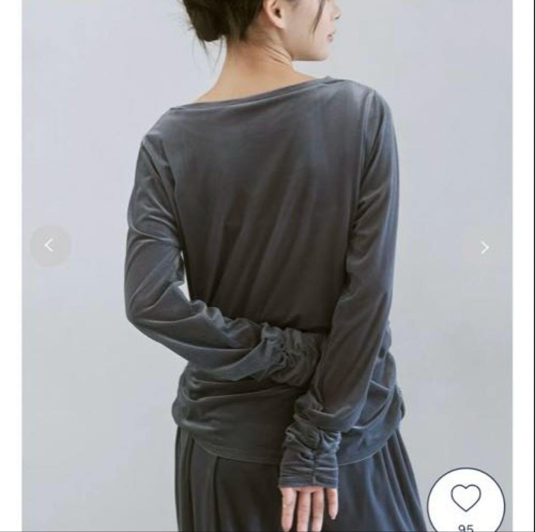 【完売品】gelato piqueベロアロンT＆ベロアパンツセット　グレー