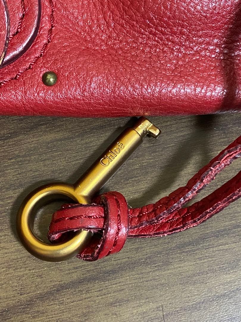 Chloe クロエ パディントン ボルドー レザー ショルダー 希少 ビンテージ