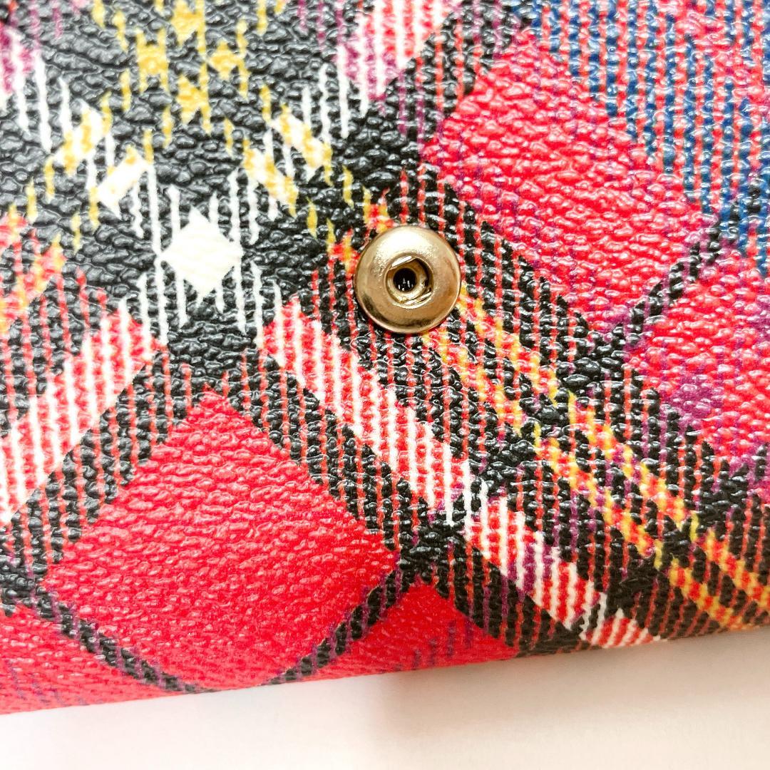 ミニ財布✨Vivienne Westwood　タータンチェック柄　二つ折り財布