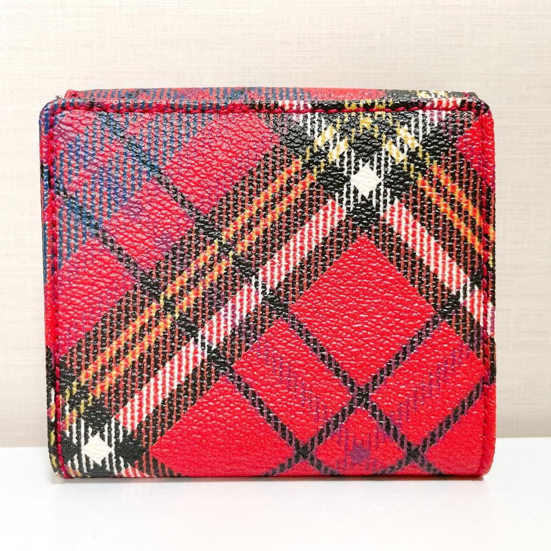 ミニ財布✨Vivienne Westwood　タータンチェック柄　二つ折り財布