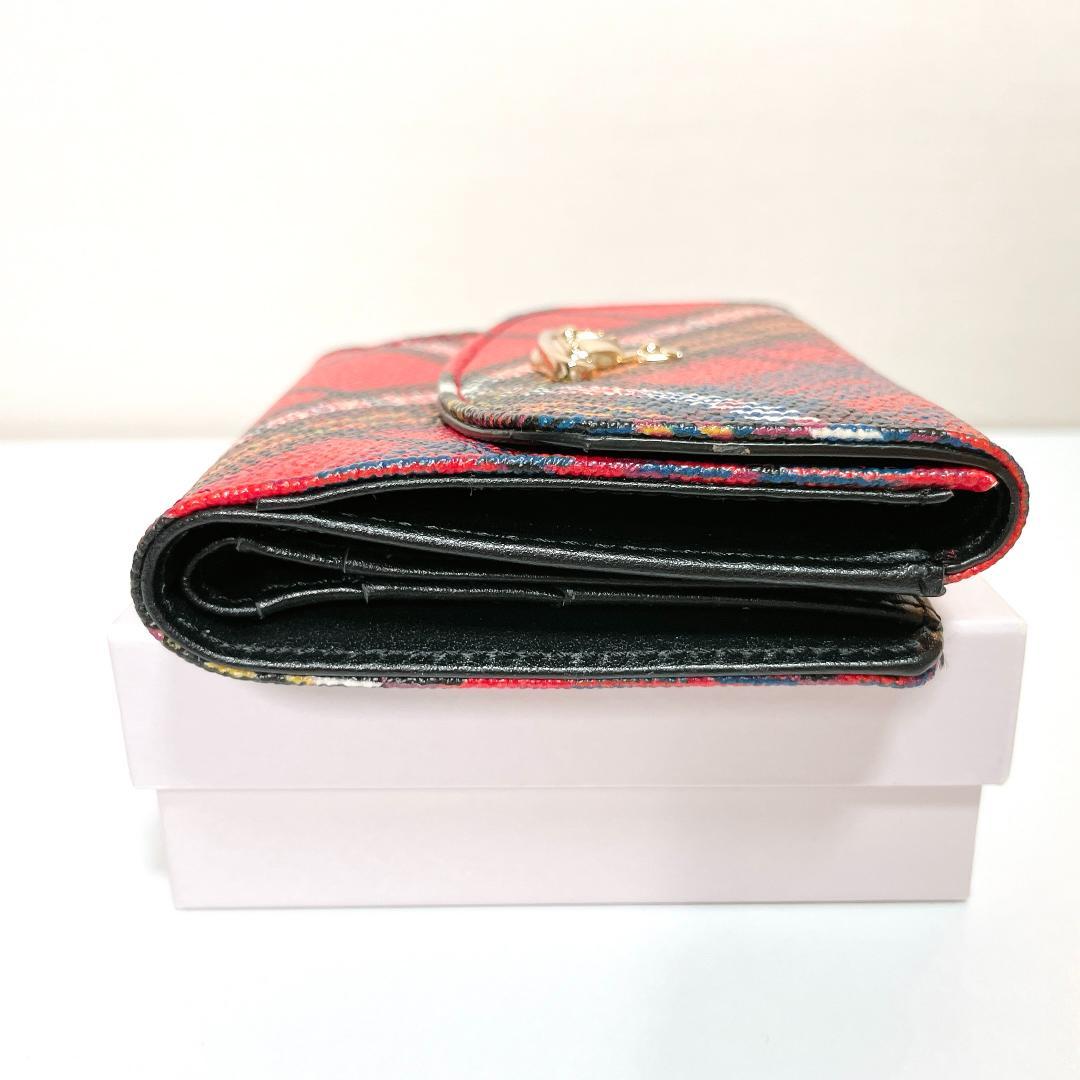 ミニ財布✨Vivienne Westwood　タータンチェック柄　二つ折り財布