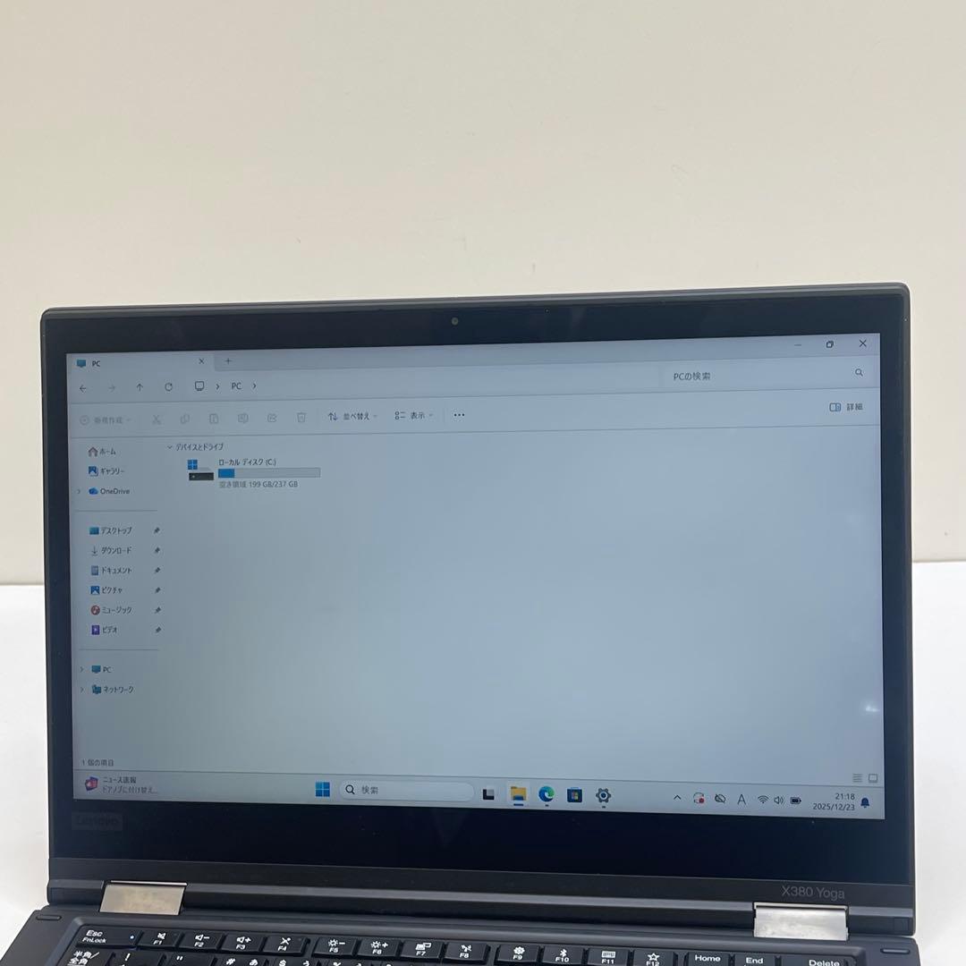 #662 レノボ ThinkPad X380 Yoga i5-8550U 8GB