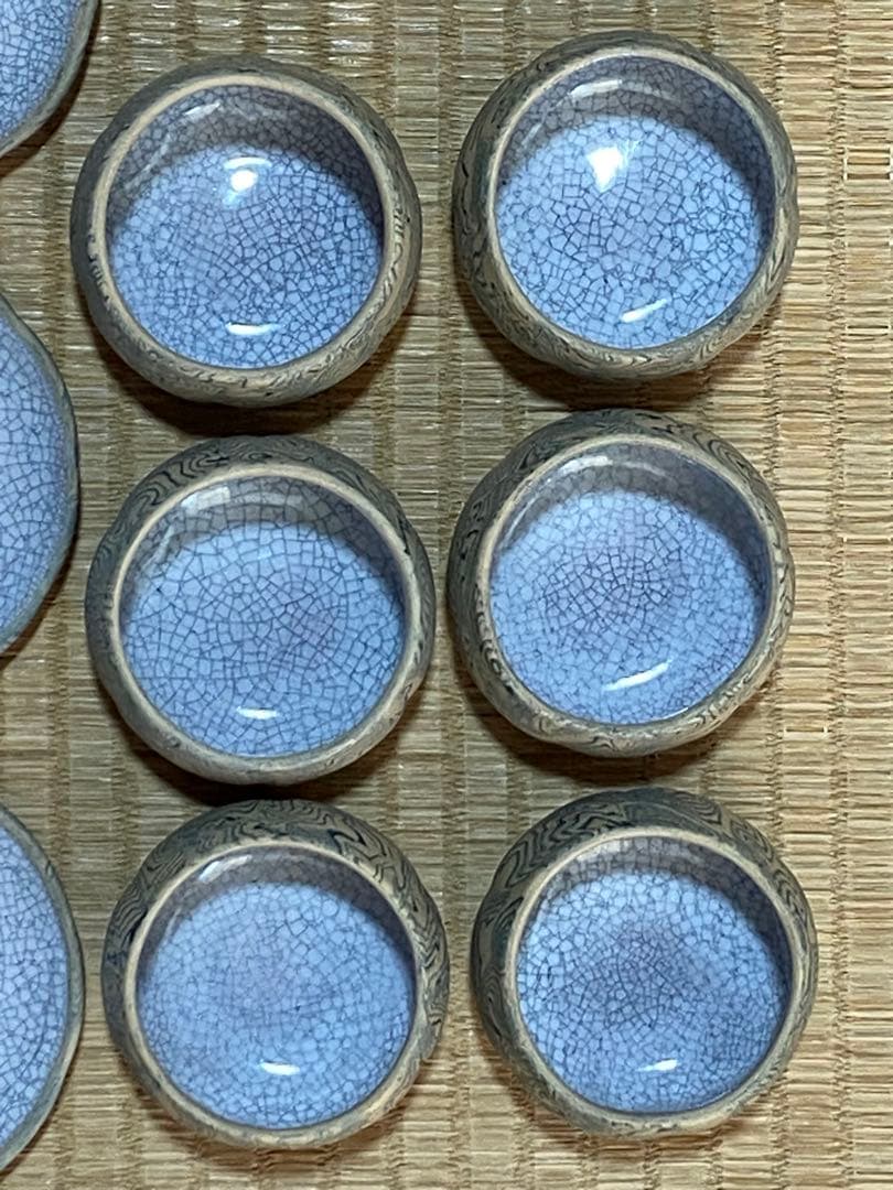 ♦中国 宜興窯 紫砂 貼花文様 茶壺 茶道具 煎茶道具１式 未使用 美品 骨董品