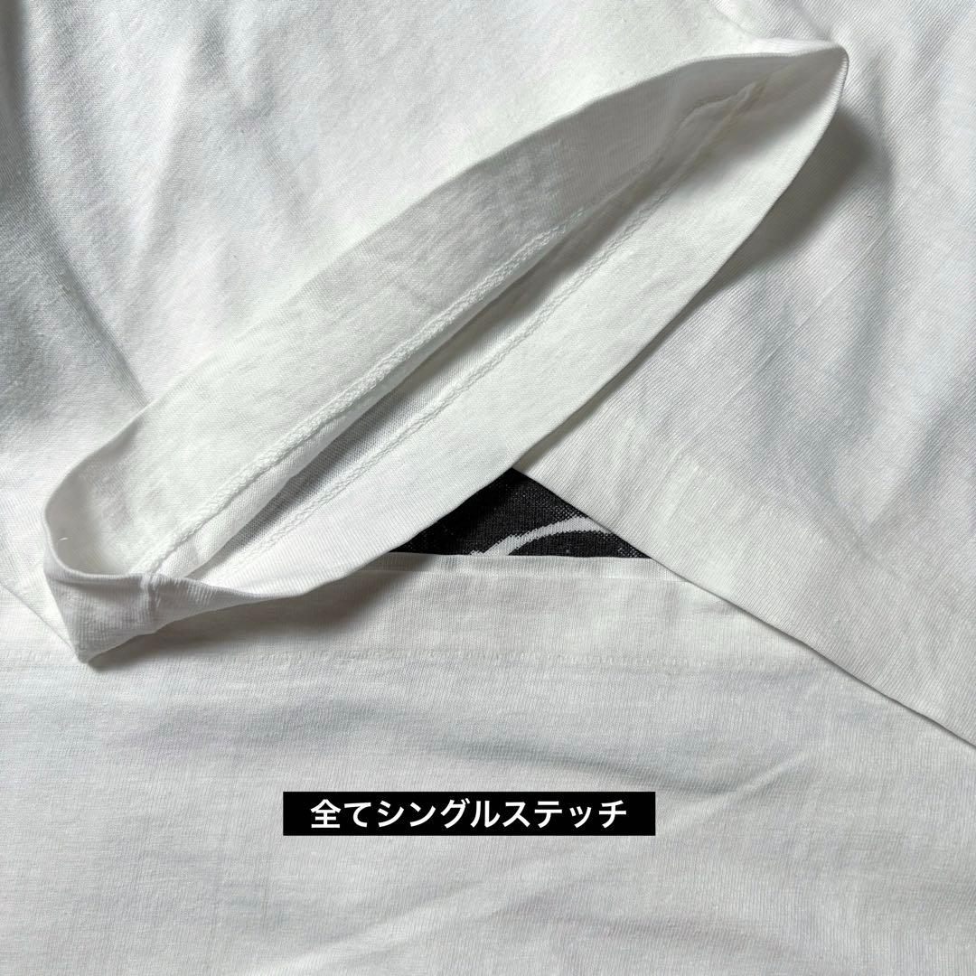 80s フォトTシャツ アメカジ ヴィンテージ XL シングルステッチ 古着 白
