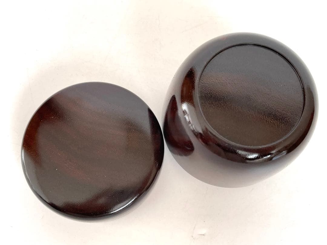 人間国宝　川北良造　紫檀造　中棗　棗　共箱　茶器　茶入　木工芸