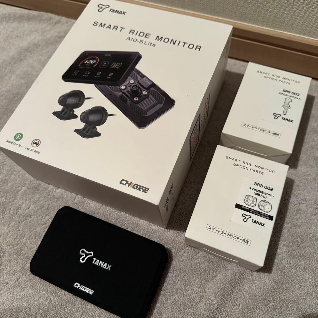 TANAX CHIGEE AIO-5 Lite タイヤ空気圧センサー等おまけ付き