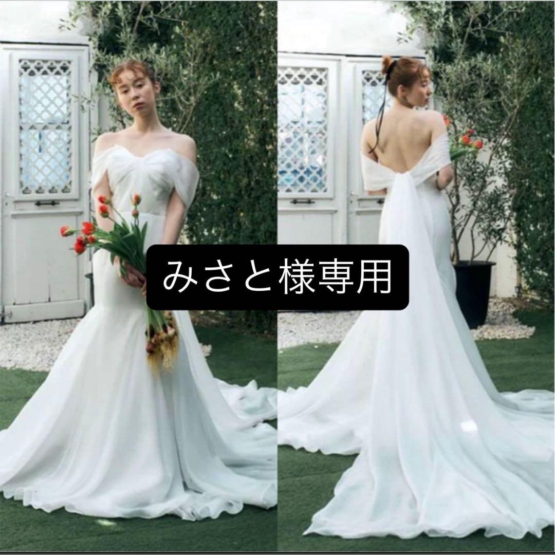 ドレスプロダクション　2way バックトレーン マーメイドドレス