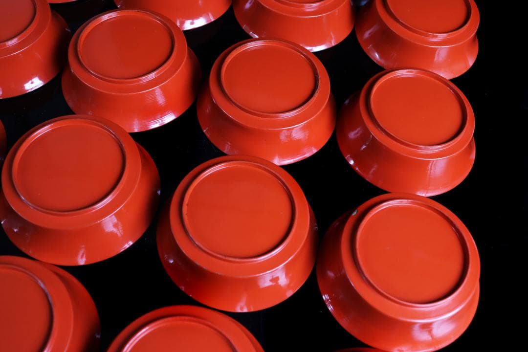 塗師橘屋友七 木皿 19枚 銘々皿 菓子皿 共箱