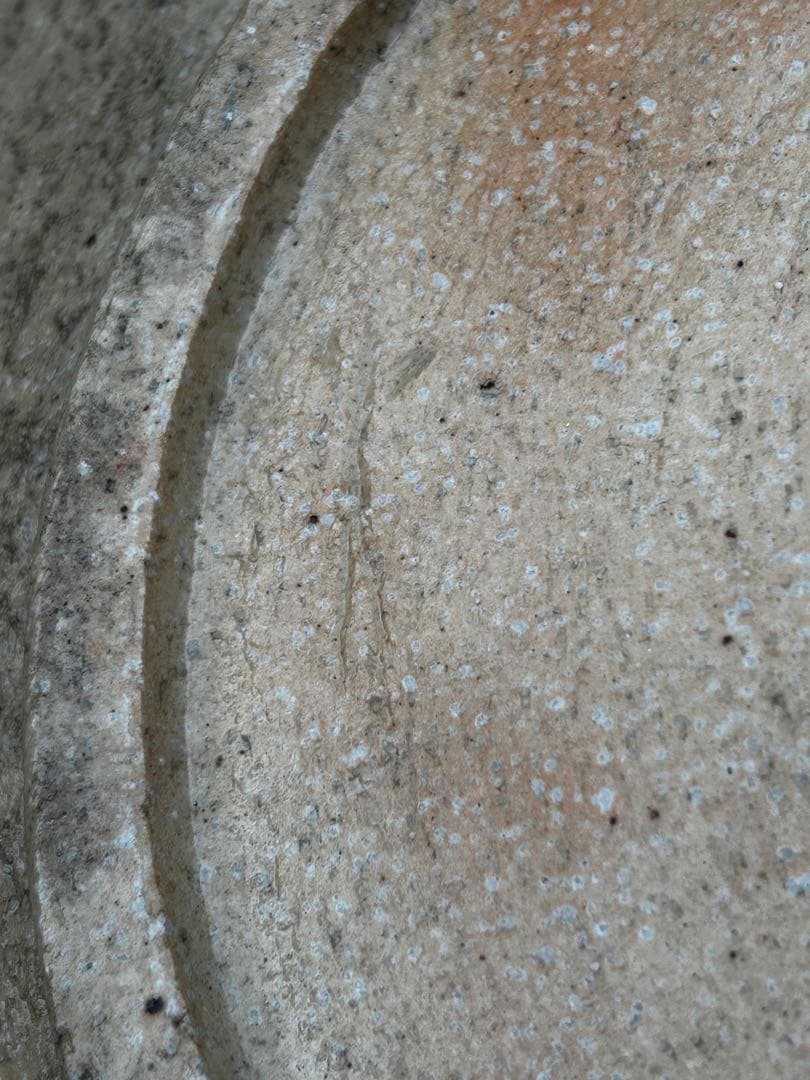 大皿　青とピンクの珍しい色合い　アンティーク