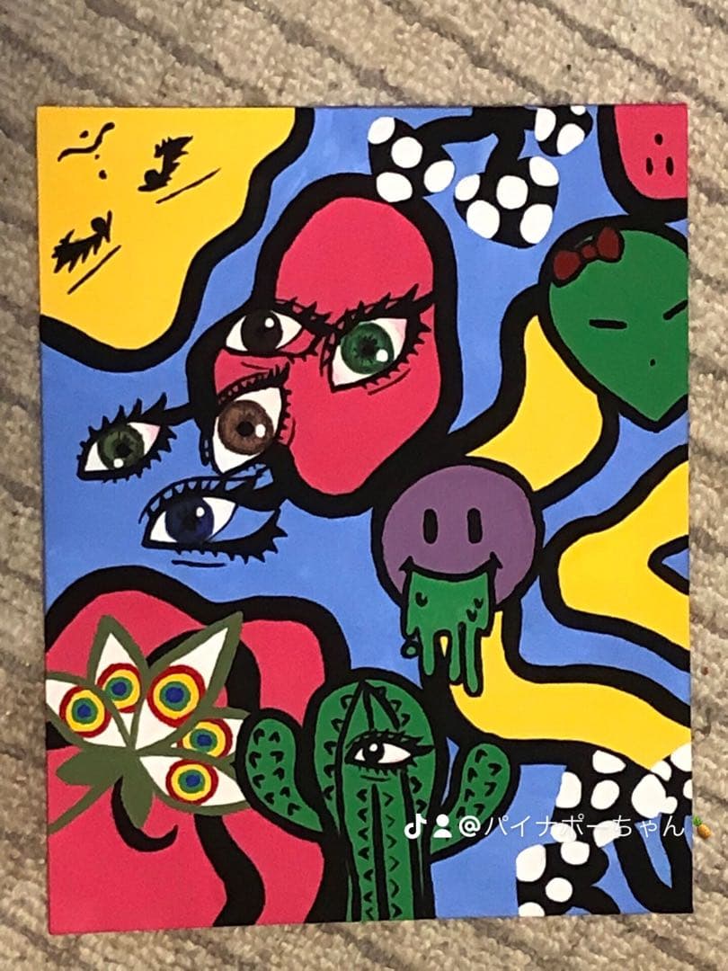 Pop art, カラフルな絵、Medusamiのart