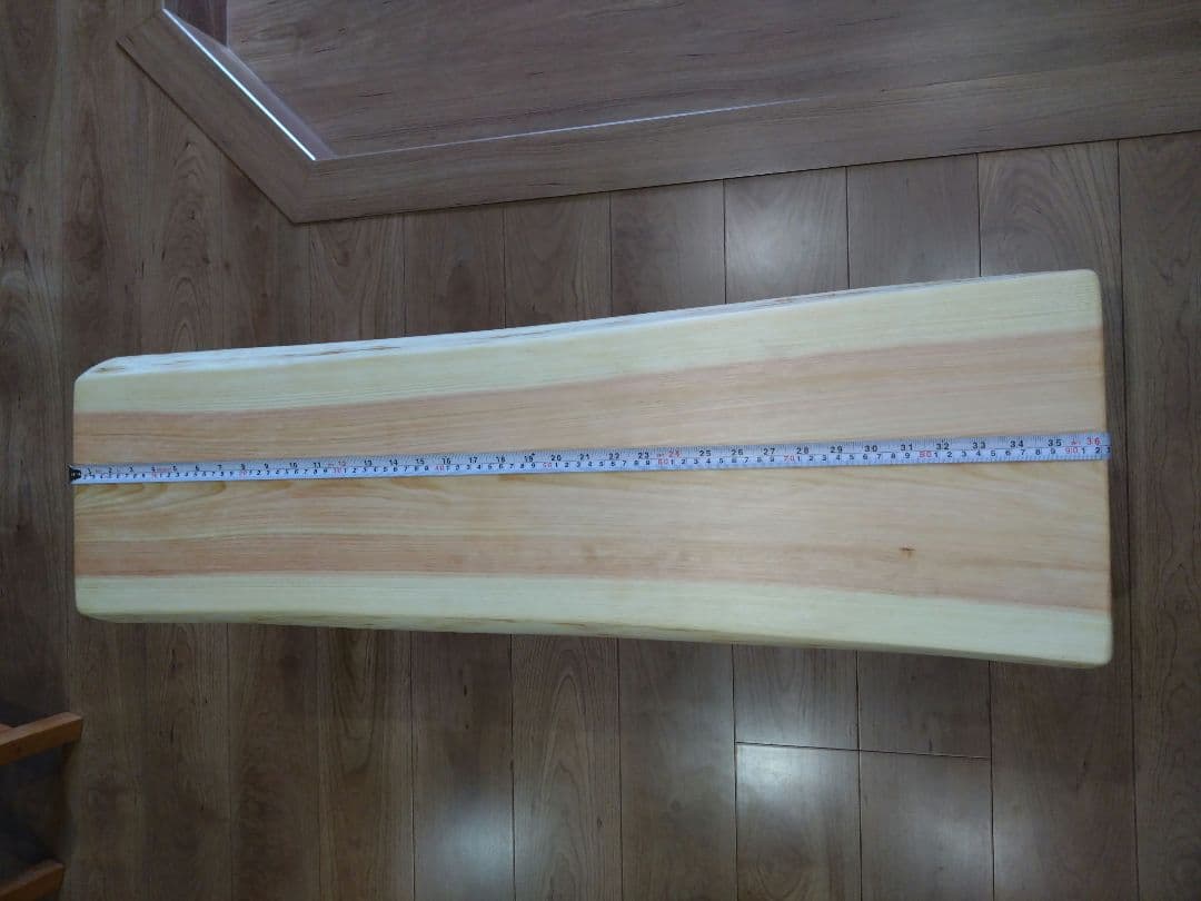 檜のベンチ（55）　かかのりになります❕❕耳付き、脚は檜の枝