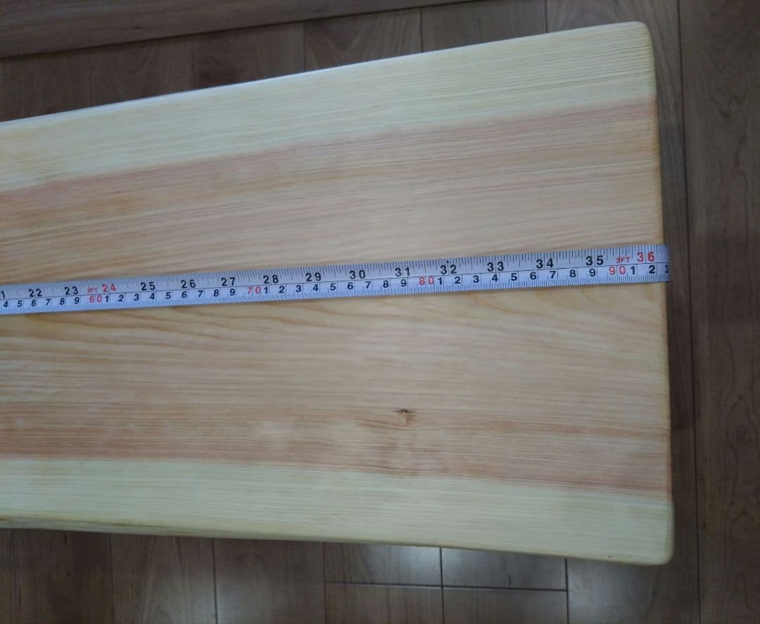 檜のベンチ（55）　かかのりになります❕❕耳付き、脚は檜の枝