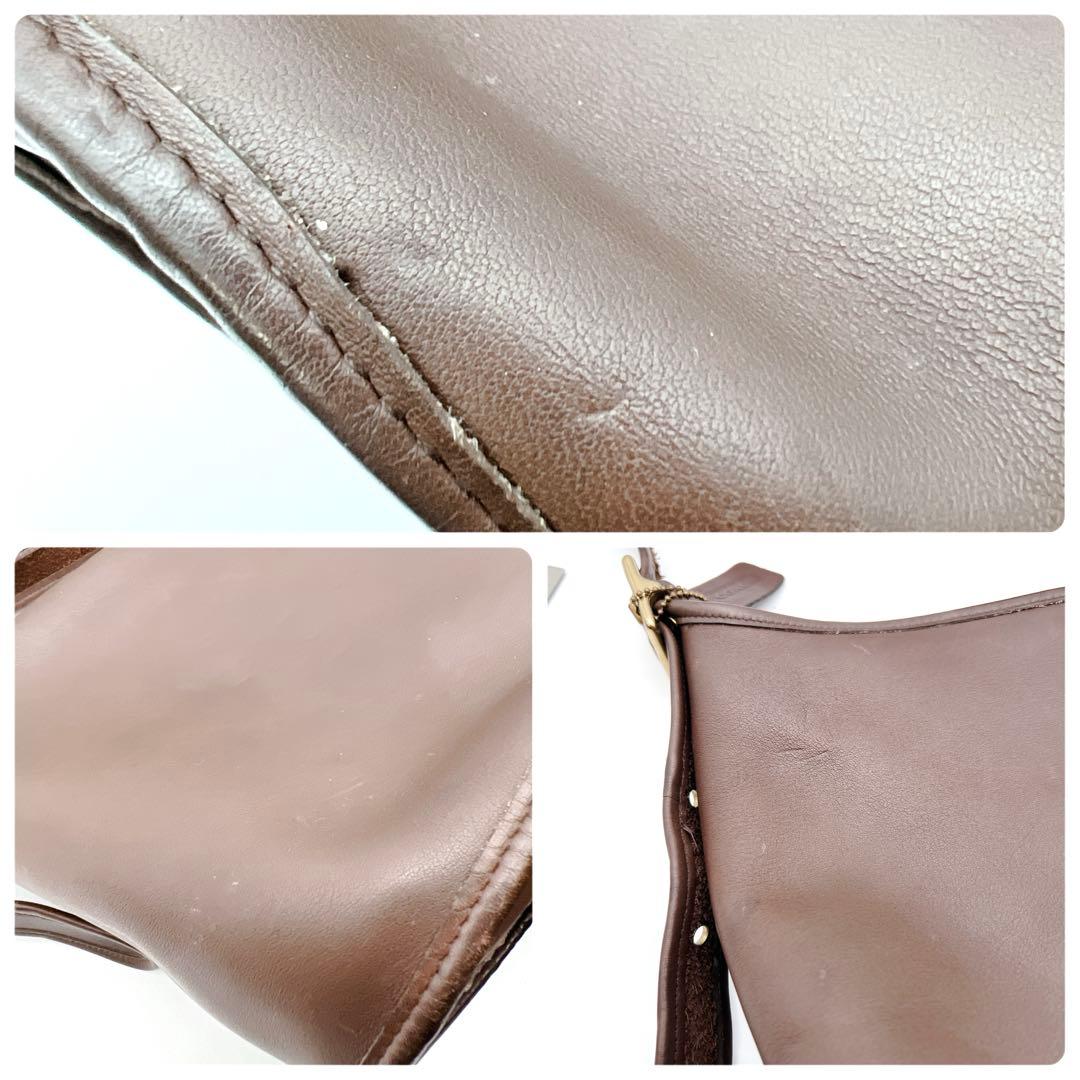 オールドコーチ　コーチ　 ショルダーバッグ　バケツ型　レザー　ブラウン　9953