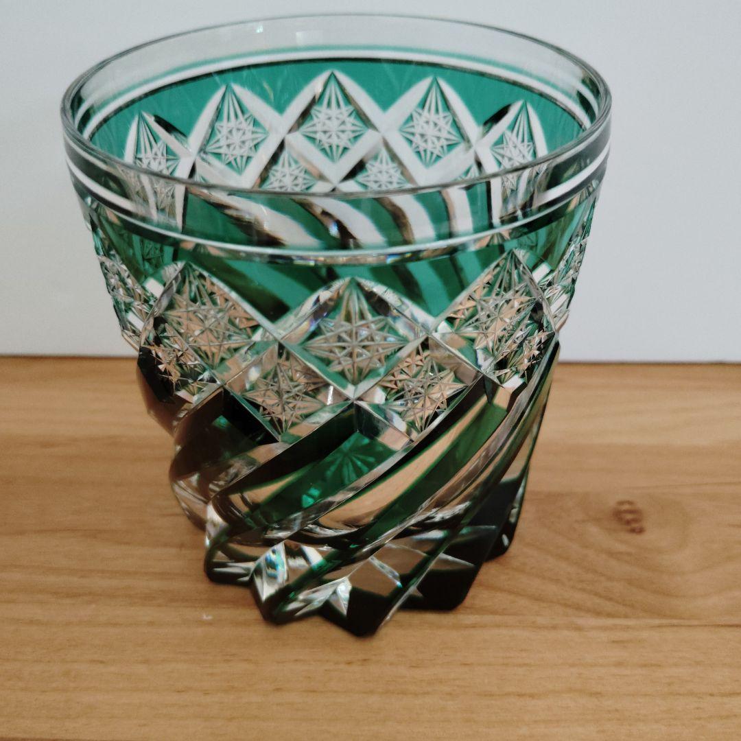 【美品】江戸切子２点　作高野秀徳