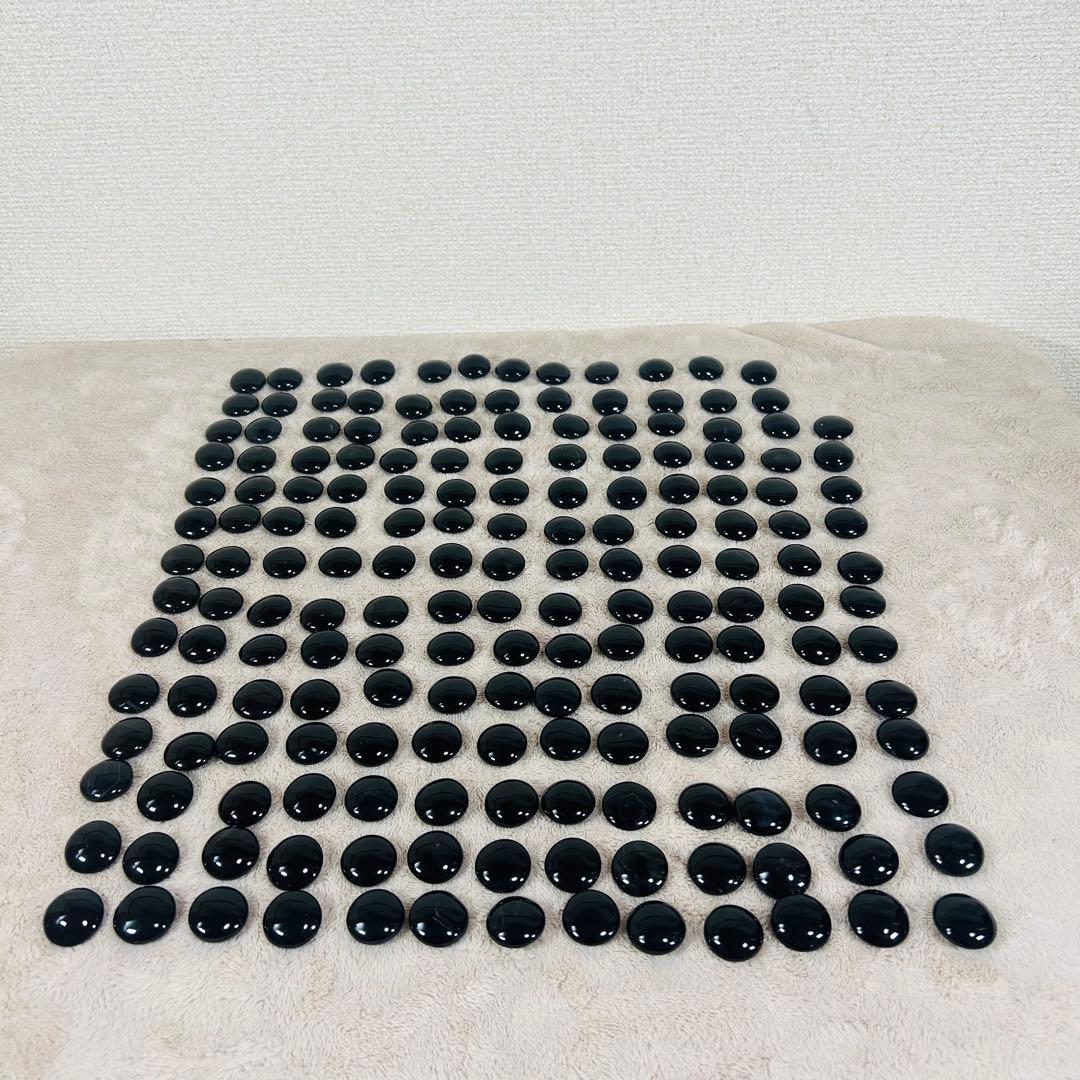 【希少】瑪瑙　めのう　碁石　天然石　白180 黒180
