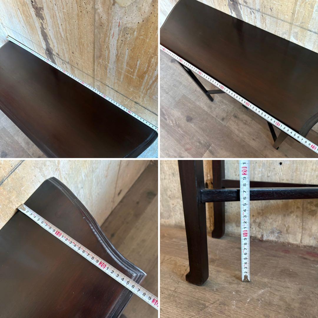 クラシック　コンソールテーブル　無垢材