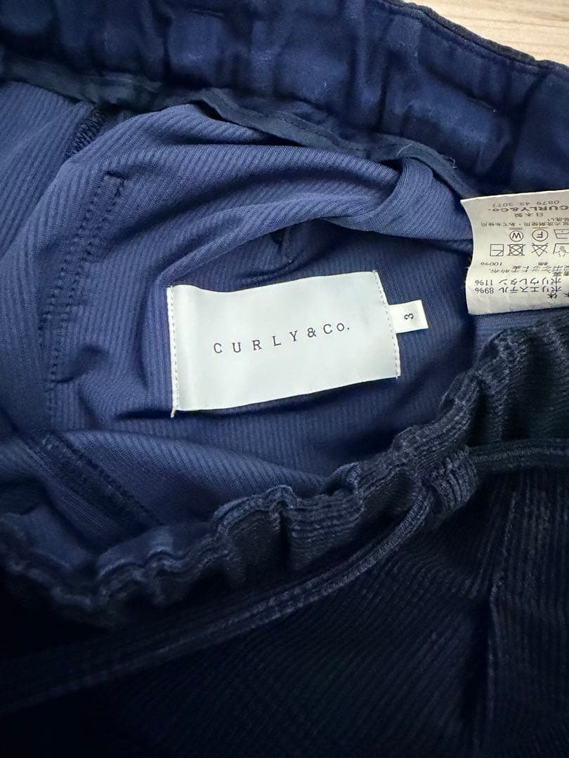 【美品】Curly&Co. カーリー ネイビー セットアップ サイズ3