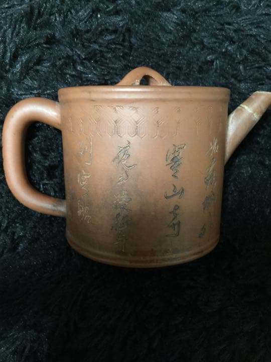 中国 古い急須 紫砂 朱泥 在銘