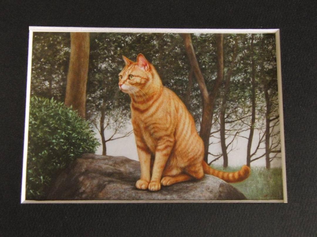 疋田正章、【風声】、希少な額装用画集より、厳選、新品額装、マット額装付、状態良好