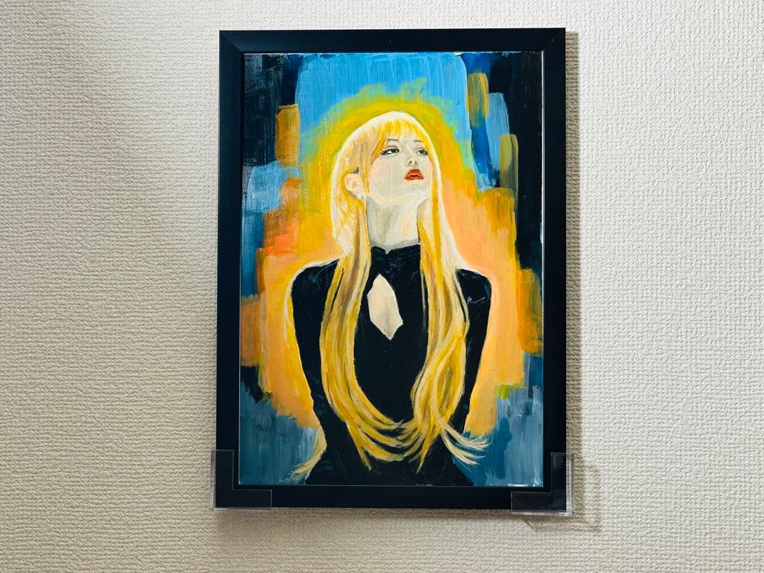 「光とまなざしの先」＊A4サイズ アクリル画／手描き原画