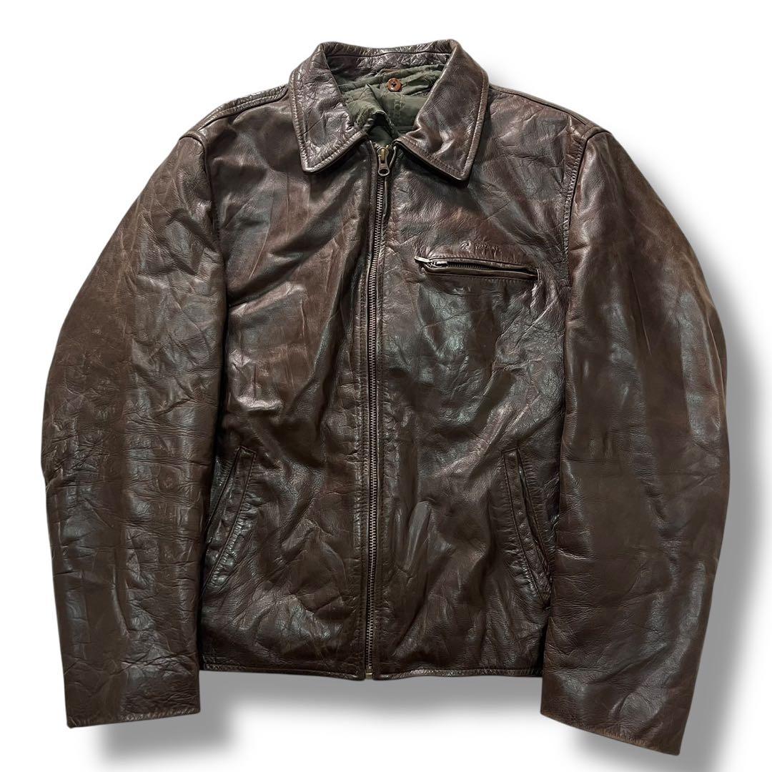 Redskins フランス ユーロ レザージャケット 肉厚 本革 ヴィンテージ