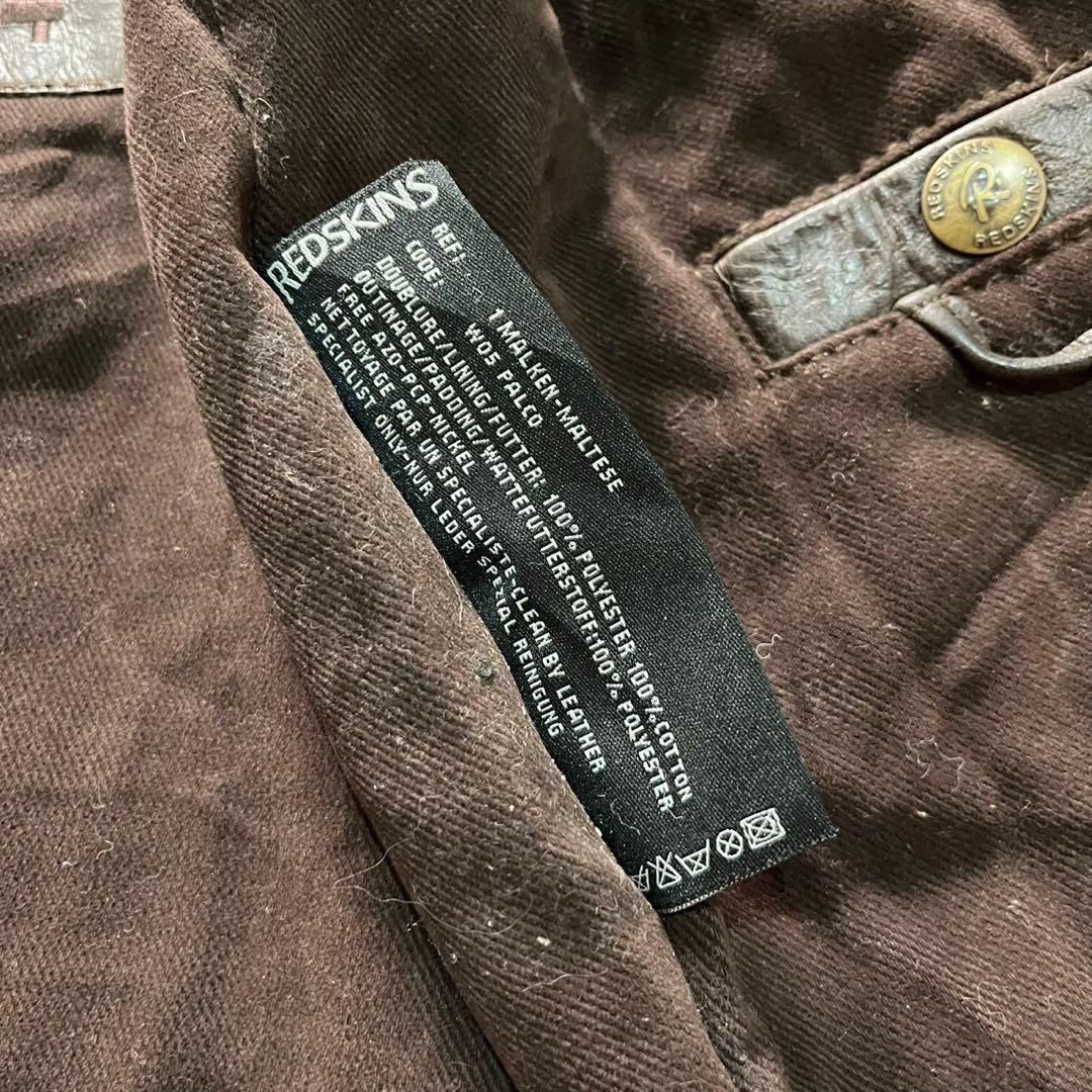 Redskins フランス ユーロ レザージャケット 肉厚 本革 ヴィンテージ