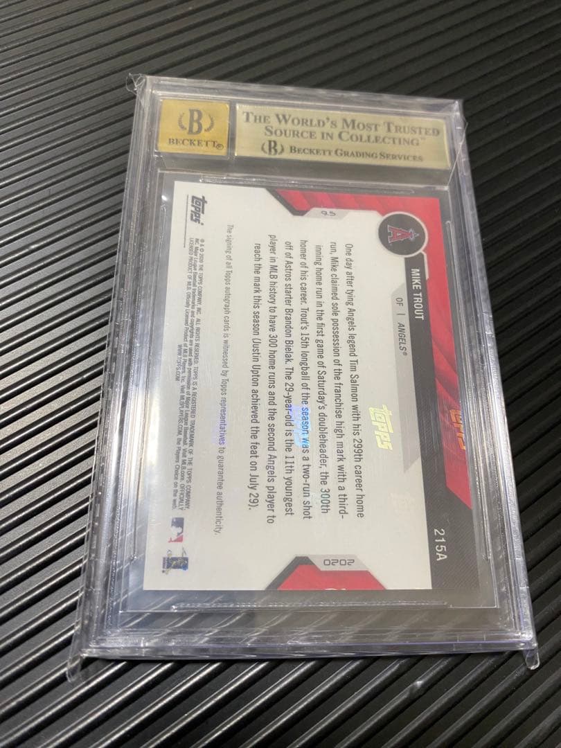 Mike trout マイク・トラウト 直筆サイン カード BGS9.5