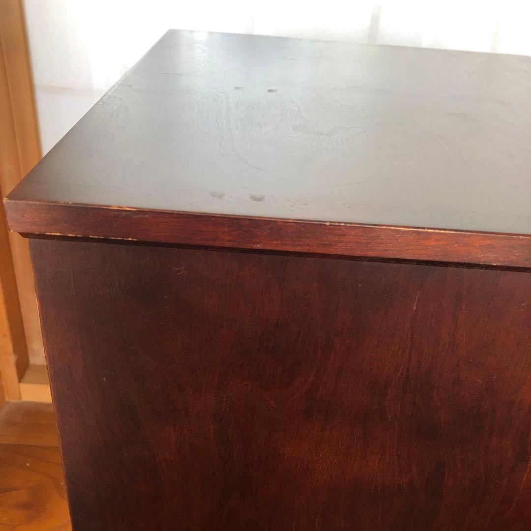 北海民芸　北海道民芸　民芸小箱　チェスト　6段　天然木