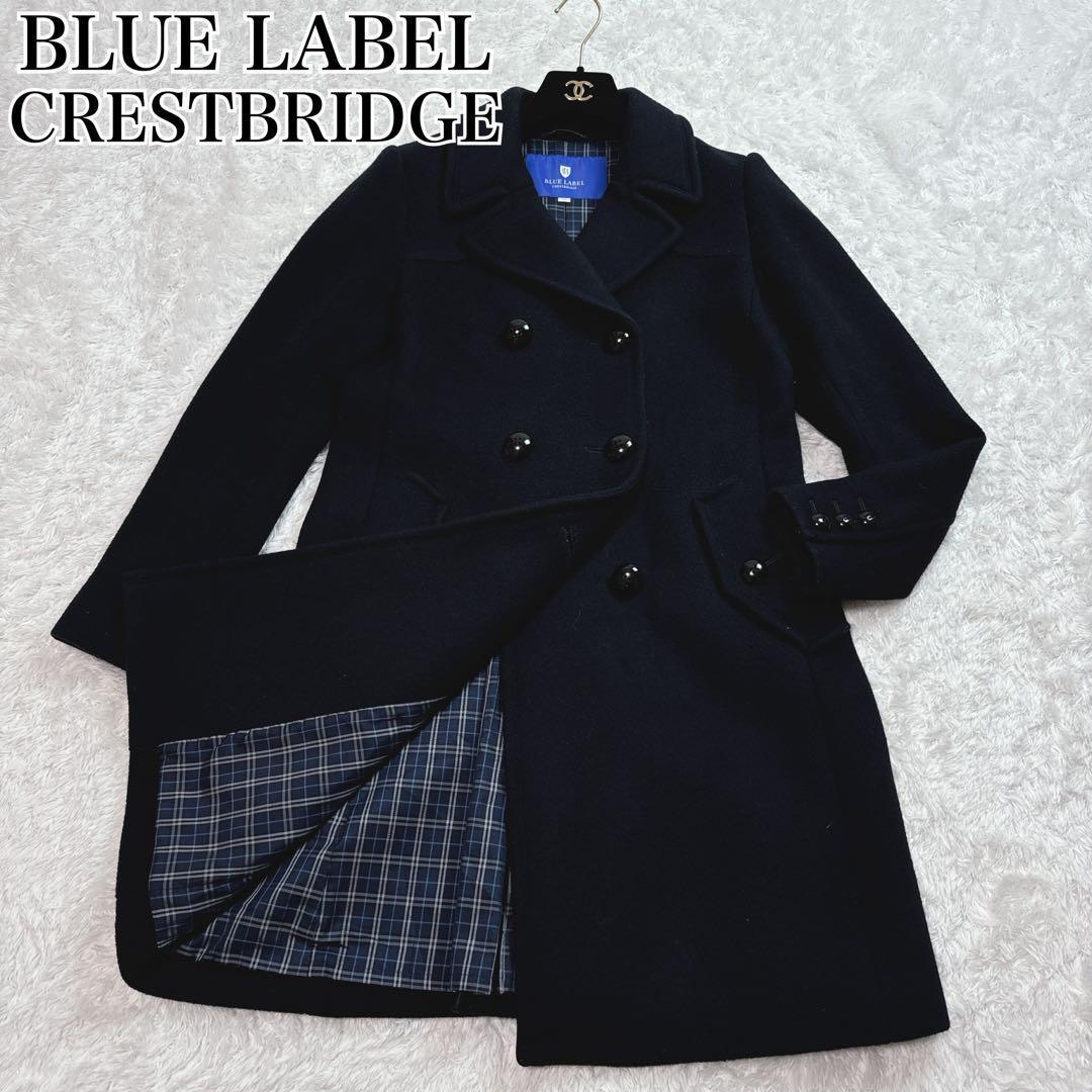【極美品】ブルーレーベルクレストブリッジ ウール チェスターコート チェック M