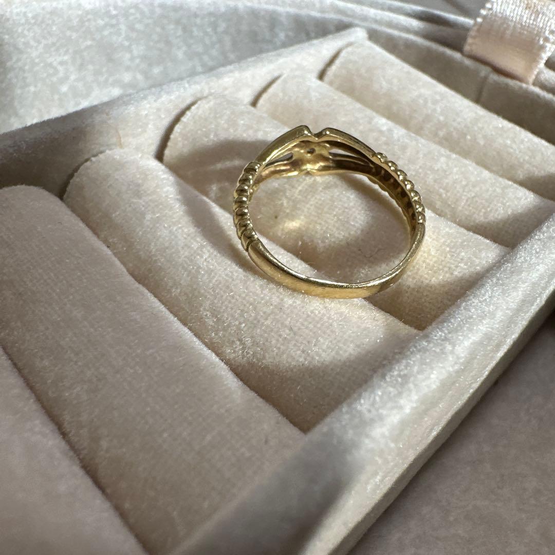 【k18刻印あり】18金 リング ダイヤモンド