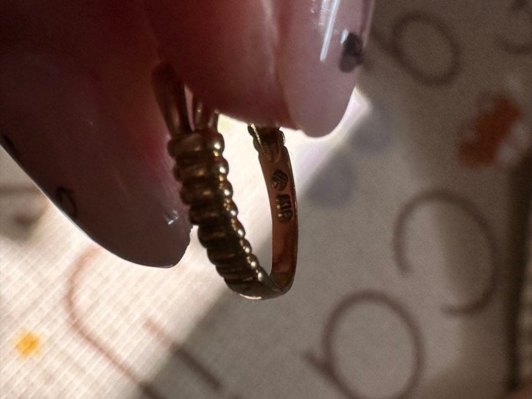 【k18刻印あり】18金 リング ダイヤモンド