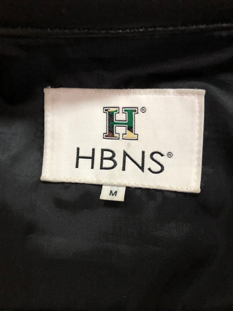 羊革/レザージャケット/ブラック/美品/ライダース/HBNS/ハバノス