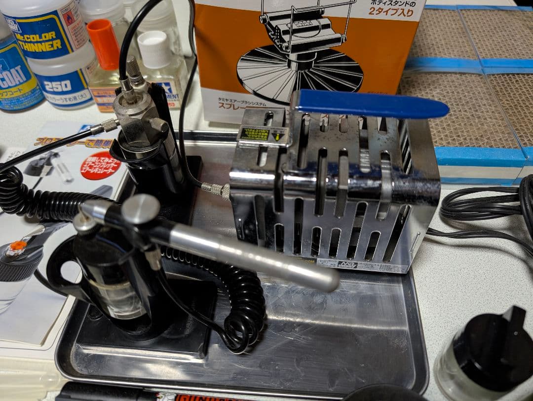 GSI クレオス Mr.リニアコンプレッサー プチコン エアブラシ 塗料他