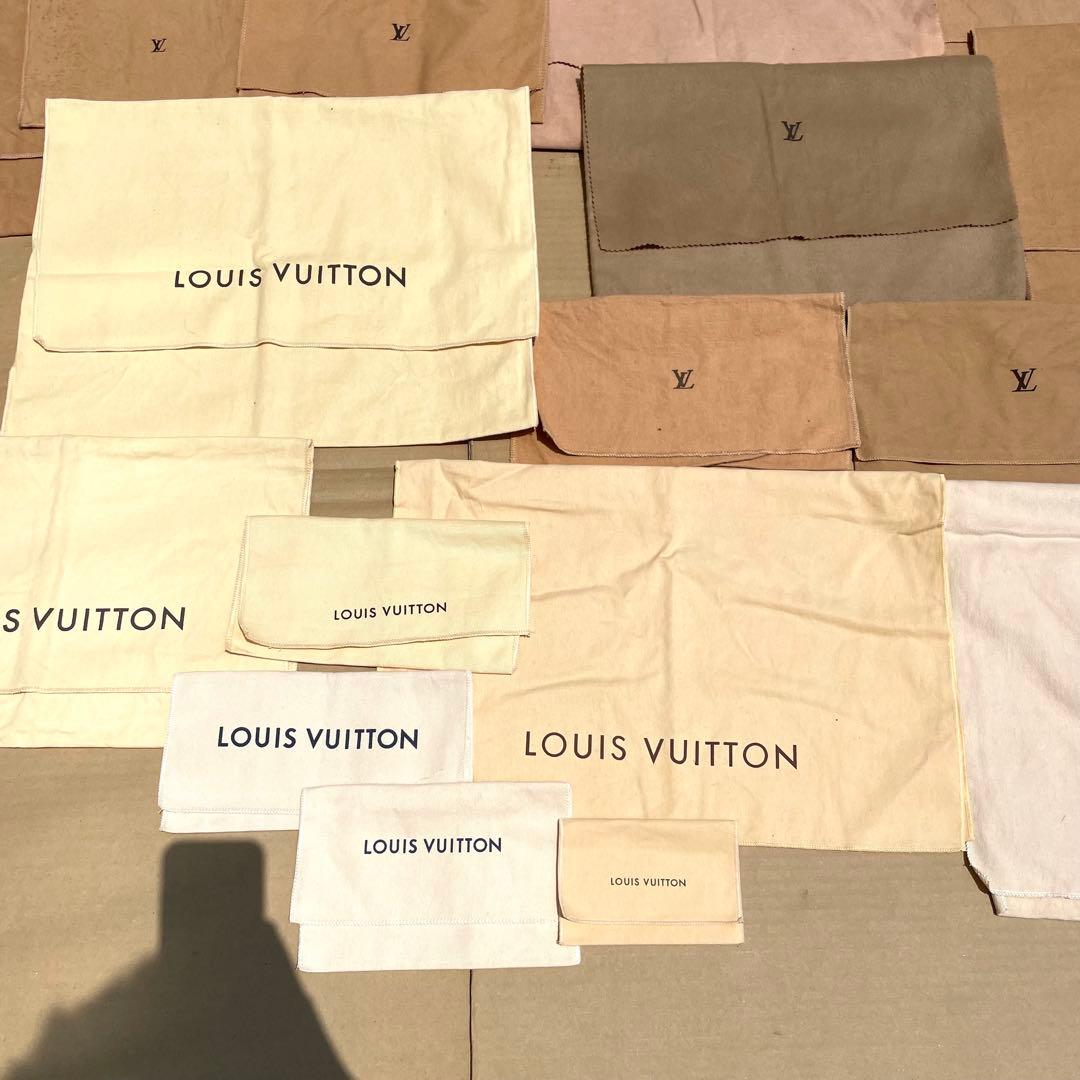 ルイヴィトン 保存袋 ブランド袋 巾着 ロゴ ブラウン ベージュ まとめ 31枚