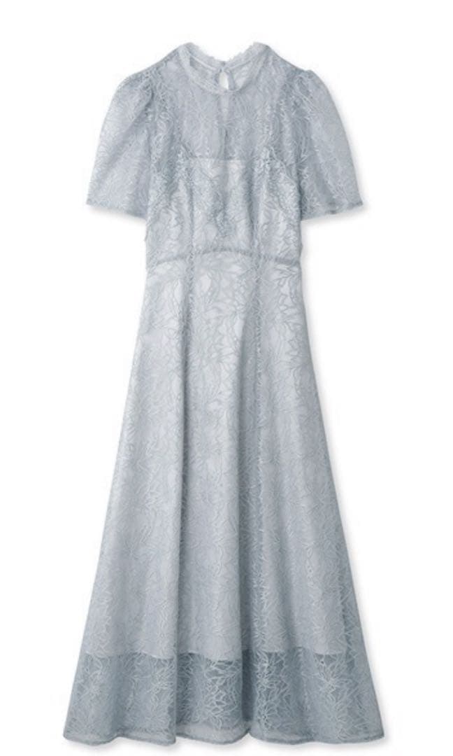 美品【クリーニング済】SNIDEL シャイニーレースドレス