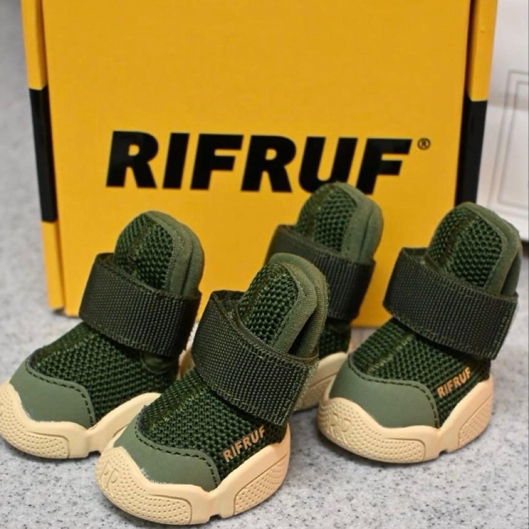 RIFRUF ドッグスニーカー　サイズ2 カーキ