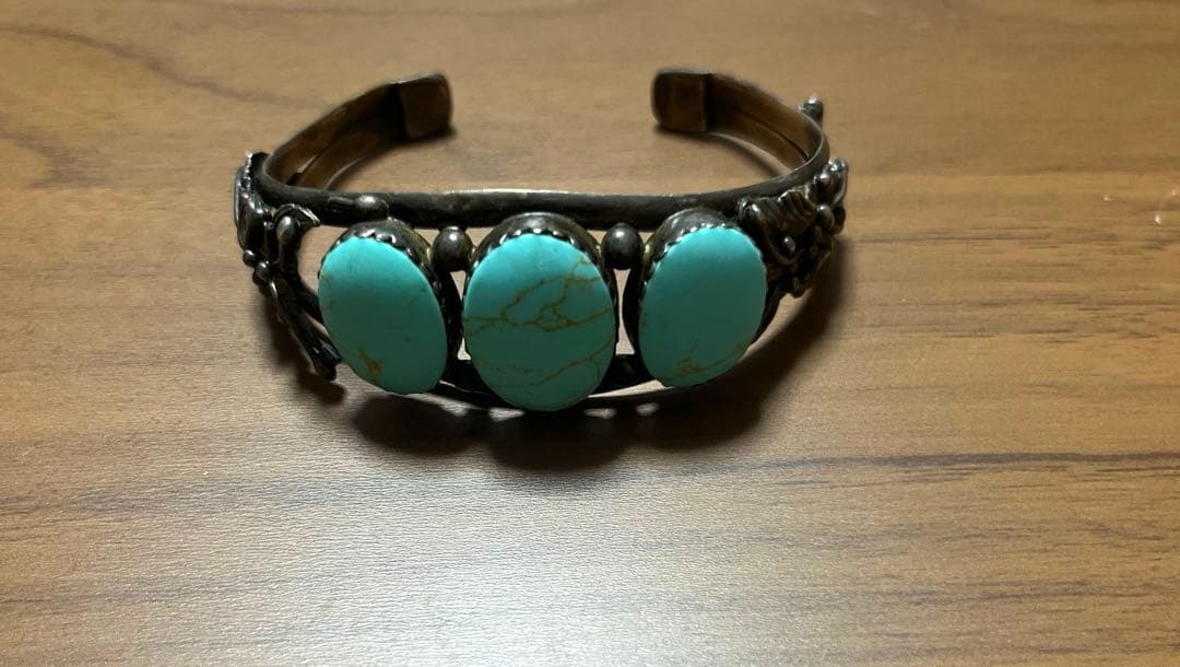 インディアンジュエリー　ターコイズ　バングル