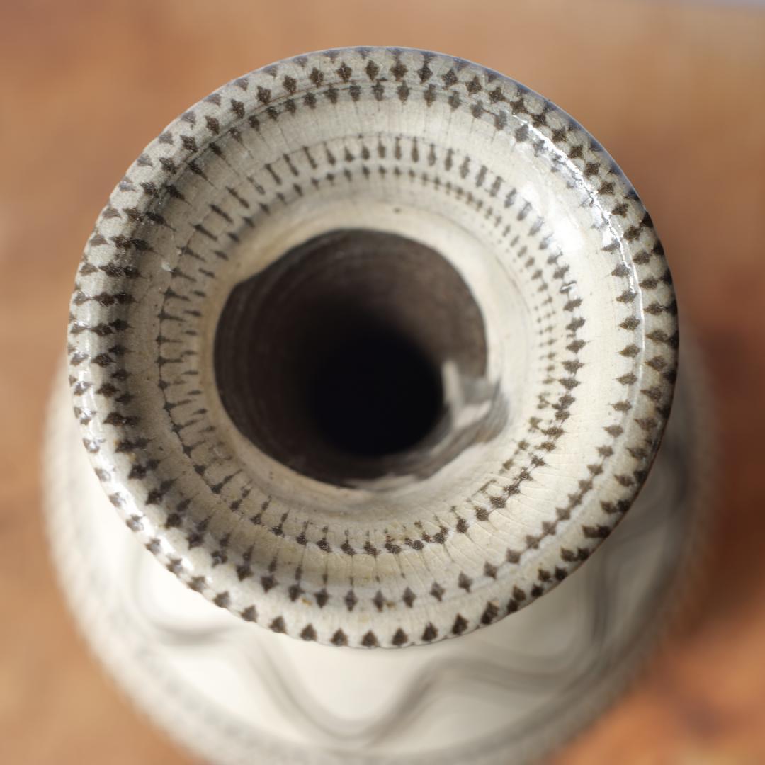 【民藝】小鹿田 おんた焼 花瓶 花入 フラワーベース バーナードリーチ