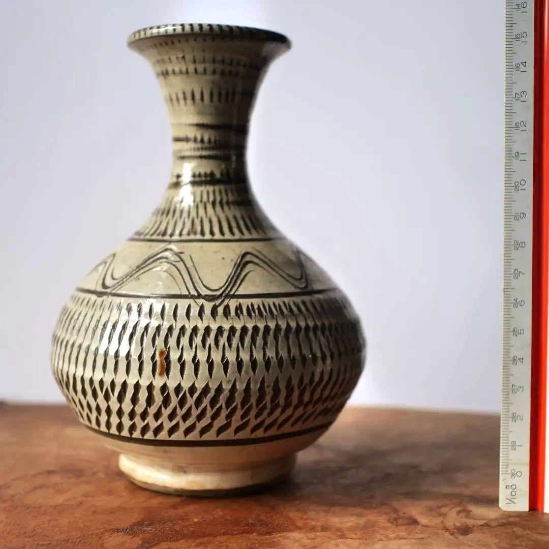 【民藝】小鹿田 おんた焼 花瓶 花入 フラワーベース バーナードリーチ