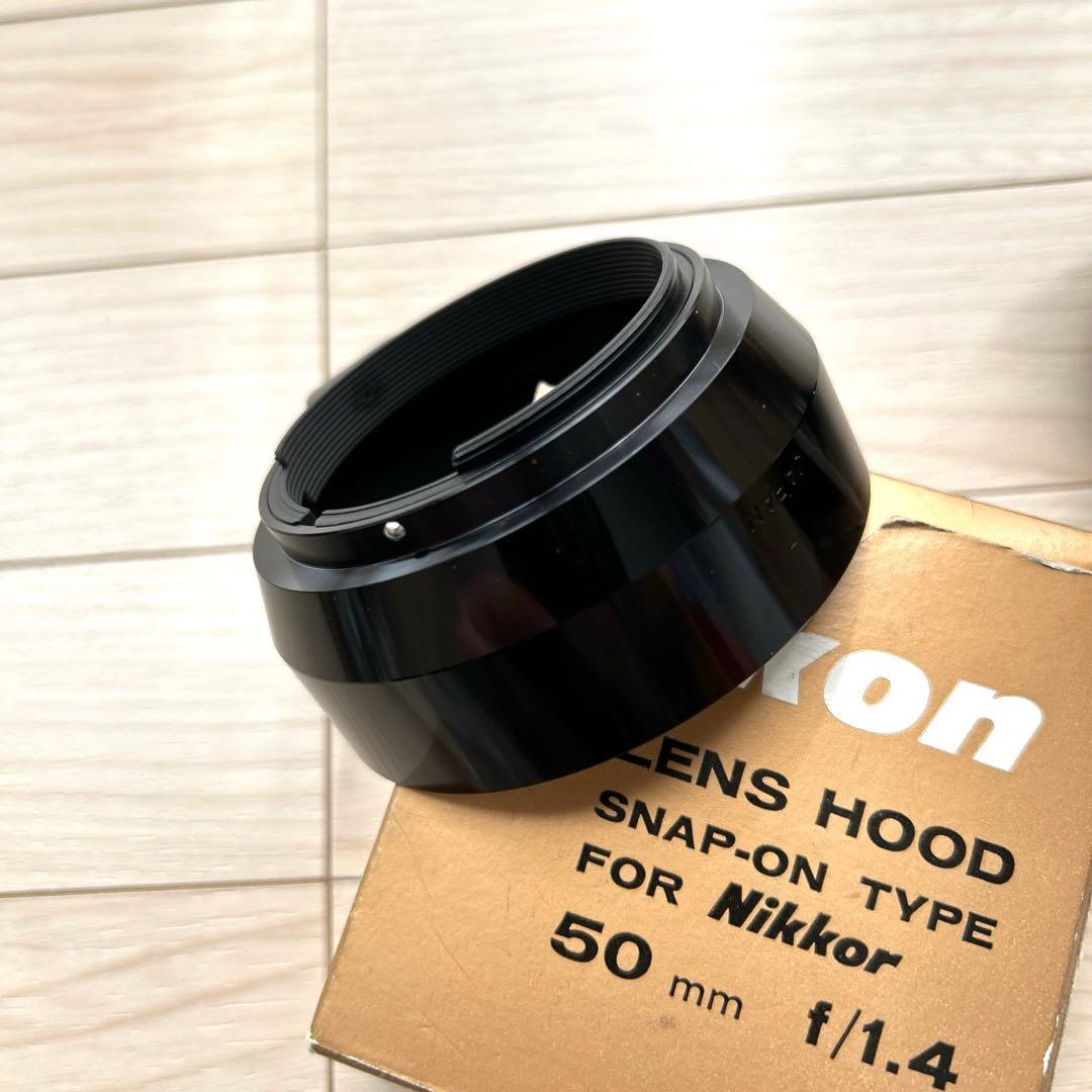 Nikon NIKKOR 50mm 1:1.4 HS-9 未使用レンズフード付き