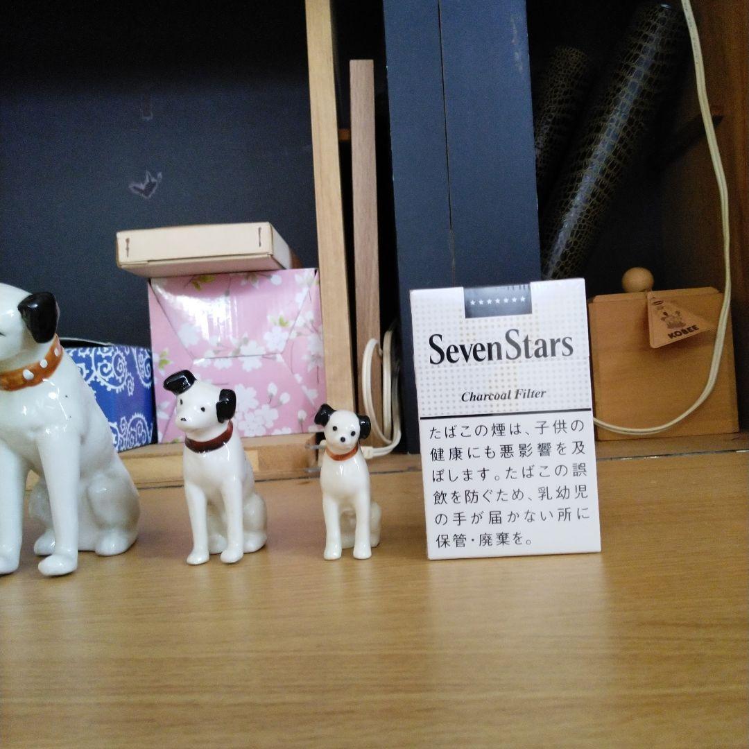 超貴重　ビクターニッパー君陶器製犬の置物セット 6匹