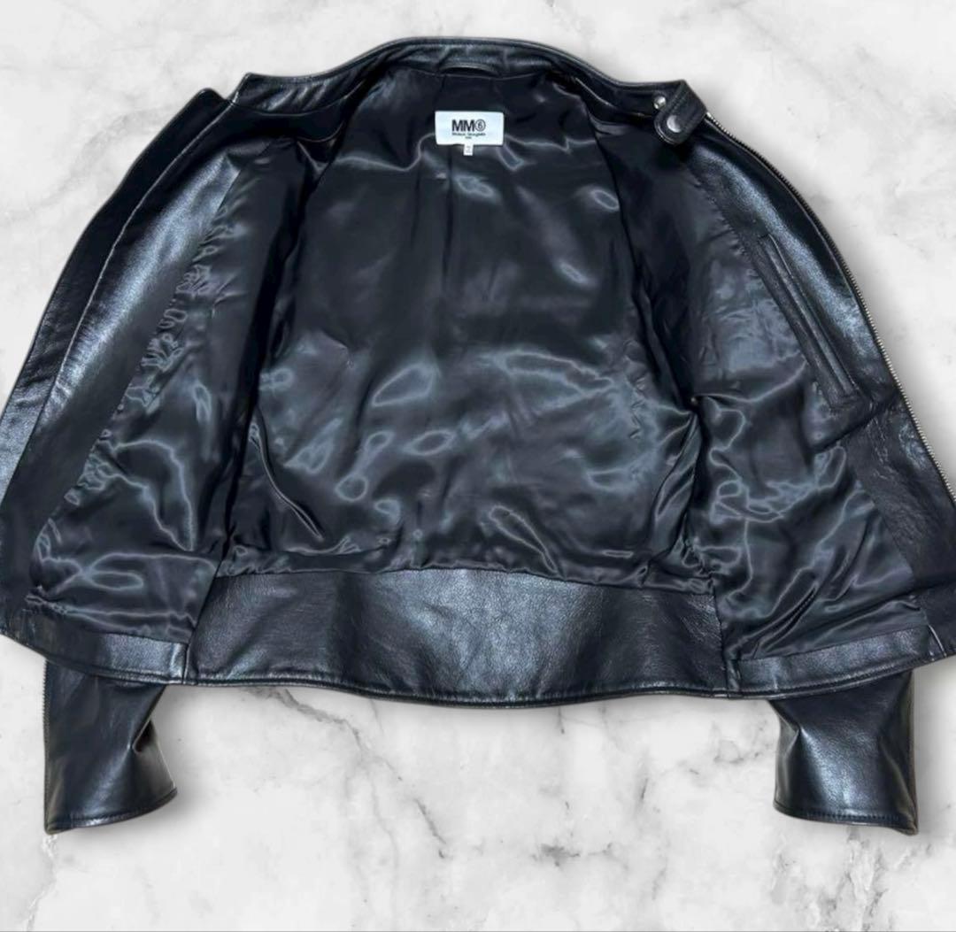 MM6 Maison Margiela レザージャケット 八の字 ライダース