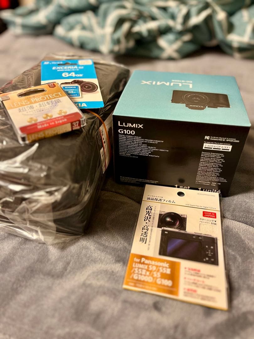 LUMIXG100ミラーレス一眼カメラ Kキット ブラック DC-G100K-K