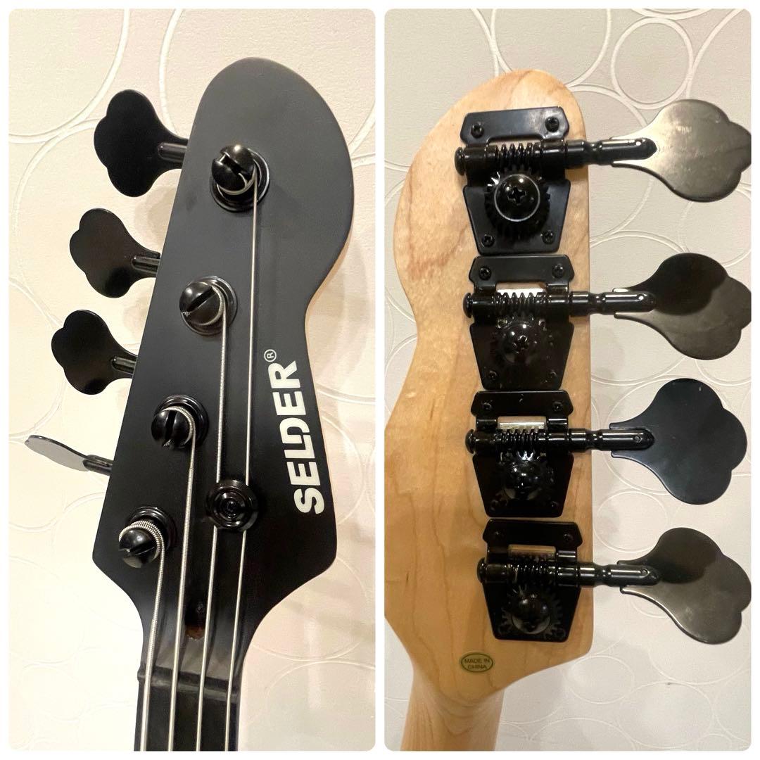 【美品】SELDER エレキベース プレシジョンベース マットブラック PB