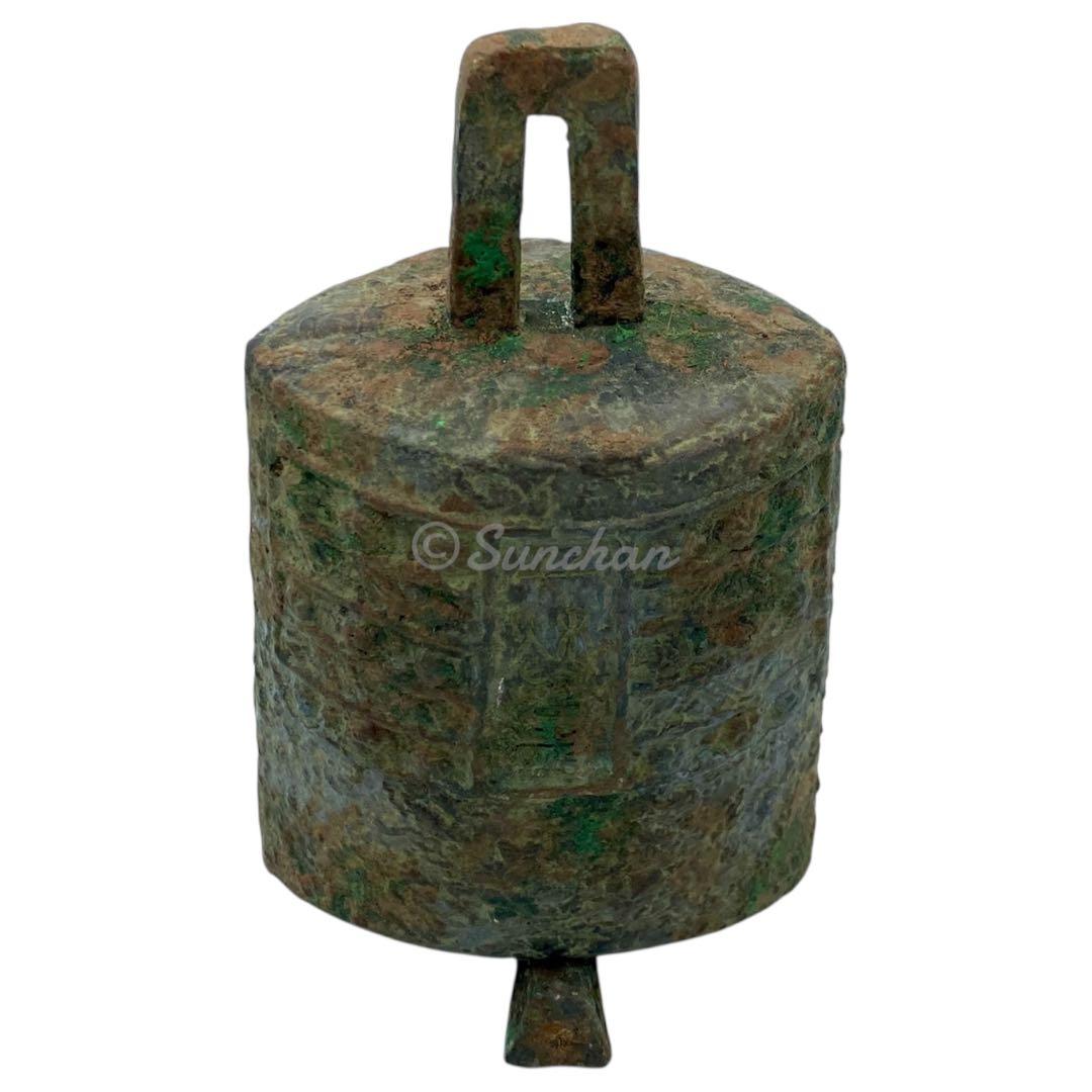 【希少品】 青銅 編鐘 富貴長命 子孫萬歳 吉田叡示作 共箱付き 三星堂 骨董品