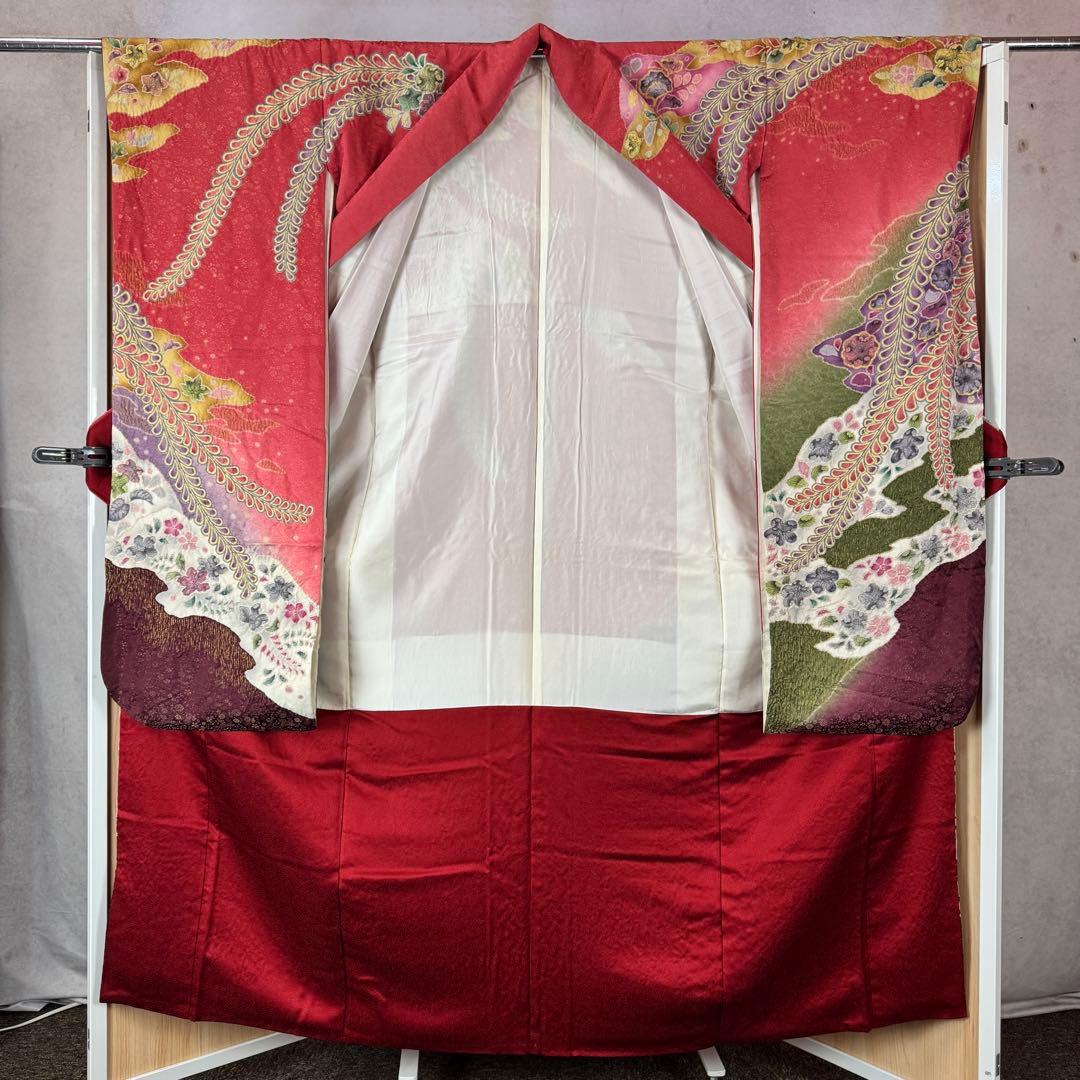 振り袖 辻ヶ花 ピンク 成人式 結婚式 帯セット 振袖 着物