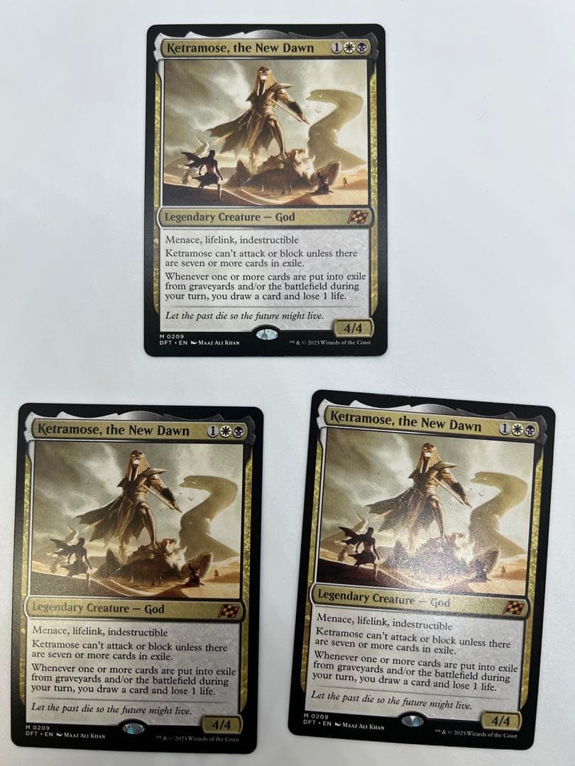 MTG 新たな夜明け、ケトラモーズ　英3枚セット　未使用品