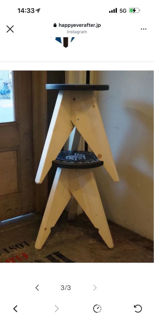 美品 m&m custom performance HEA別注 stool 2脚