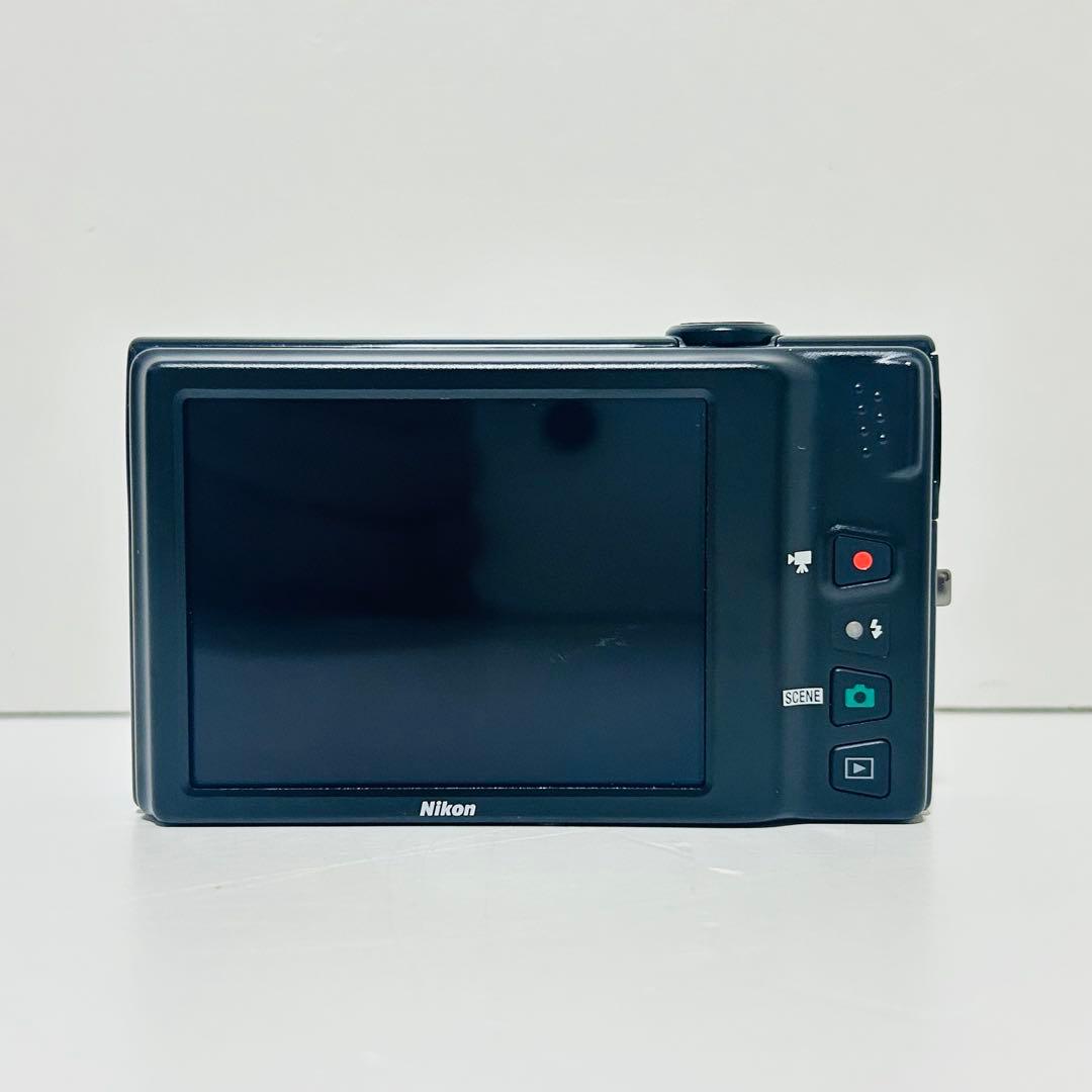 【美品】Nikon COOLPIX S6100 コンデジ ブラック 付属品完備
